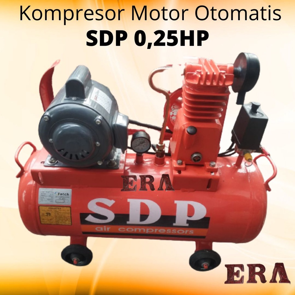 SDP - Kompresor Angin 1/4HP Dinamo Motor Listrik Otomatis Kompressor Compressor