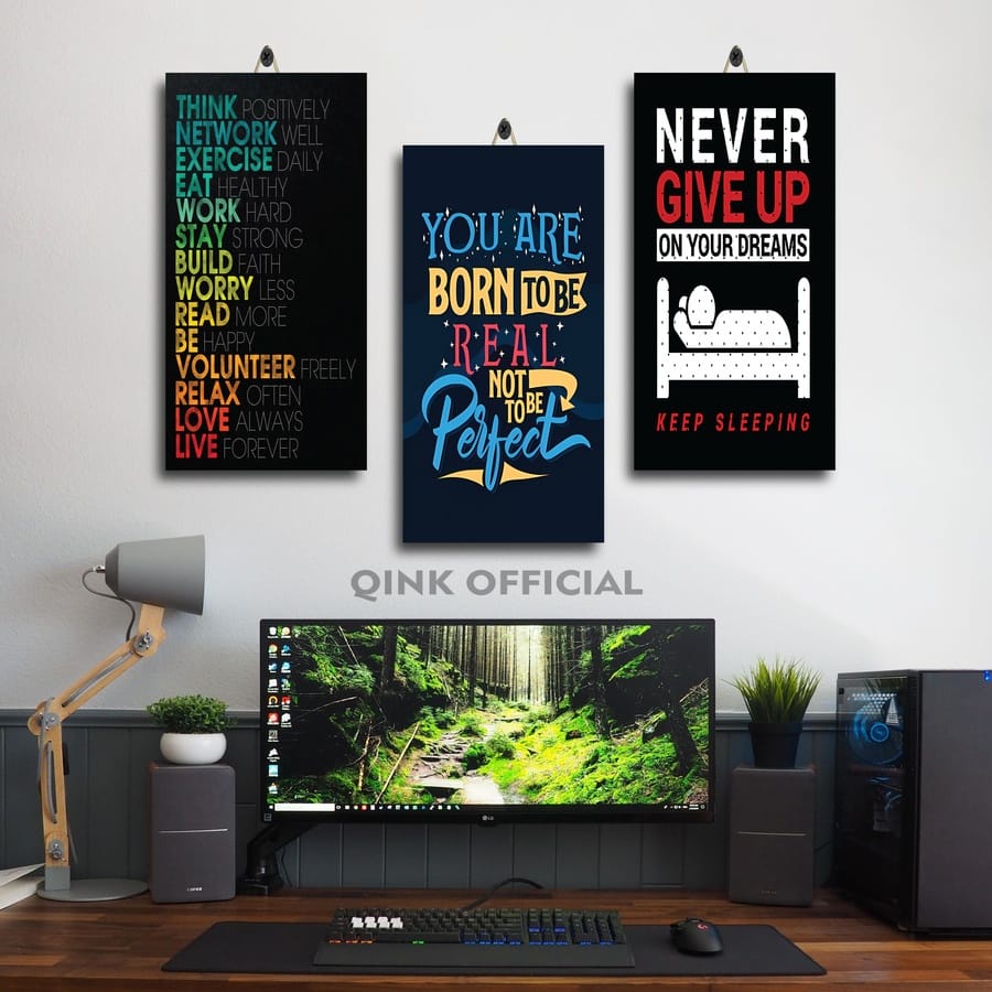 101-120 HIASAN DINDING QUOTE BAHASA INGGRIS 15X30 1A45X/MAX9Y/ PAJANGAN DINDING QUOTE QUOTES ENJOY L