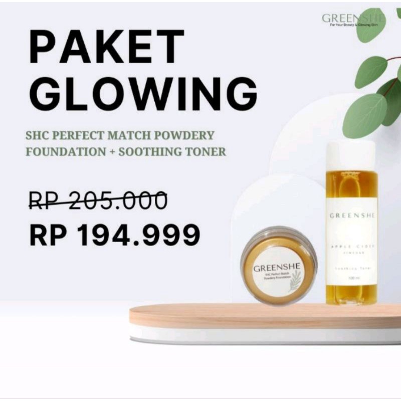 GREENSHE - BEDAK SHC - GREENSHE PAKET GLOWING