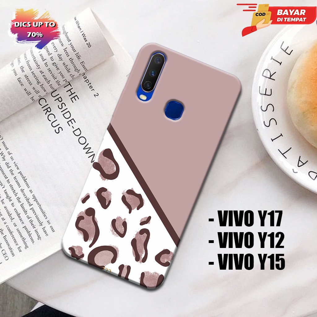 Case Hp Vivo y17/y12/y15  -  Casing Hp Vivo y17/y12/y15  -  Elzora.id - Fashion Case  leopard - Case