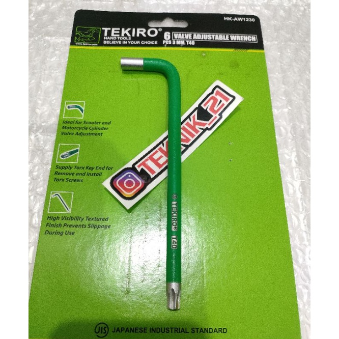 KUNCI STEL KLEP TEKIRO KUNCI L KLEP TEKIRO KUNCI STELAN KLEP T40