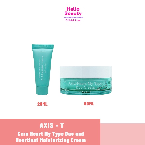 Axis-Y - Cera Heart My Type Duo and Heartleaf Moisturizing Cream