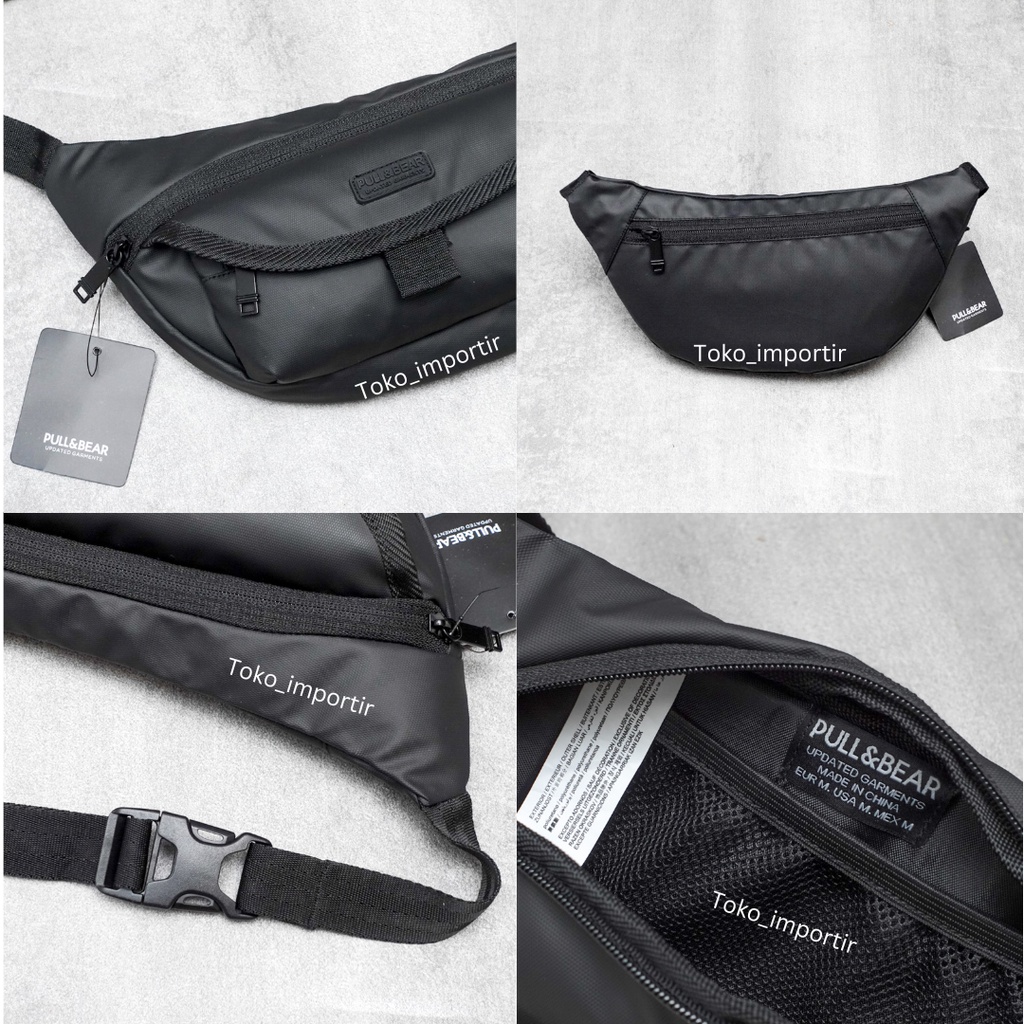 Tas Pinggang Pull &amp; Bear Waistbag Pria Import Mirror Original