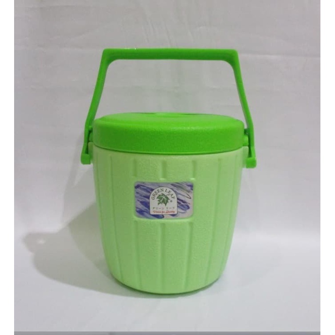Bucket Termos Air 1.3  Liter Green Leaf 1220 / Termos Nasi Mini / Cooler Box