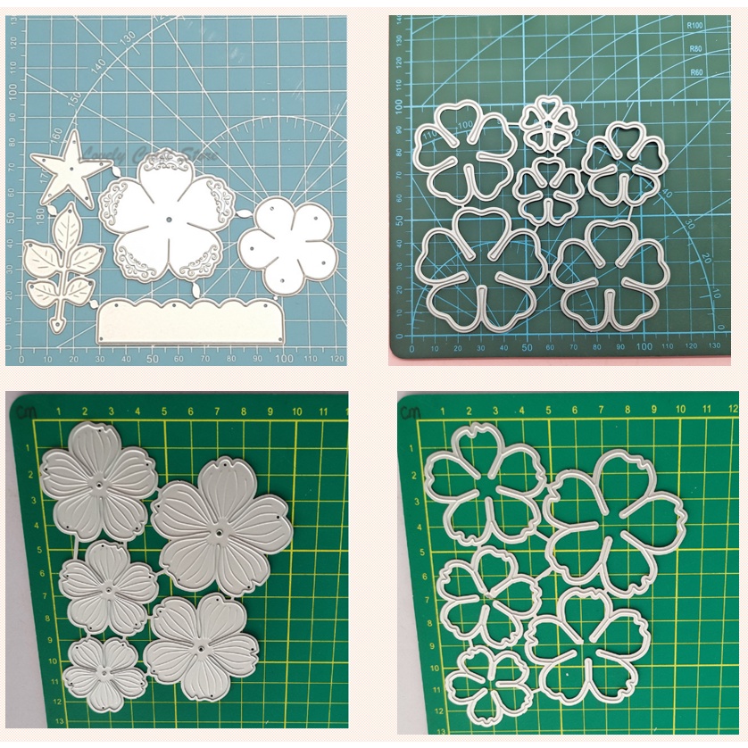

LovelyCraft Metal Cutting Dies #51 ~ Mold Stencil Metal, Cetakan Stensil bentuk bunga flower untuk