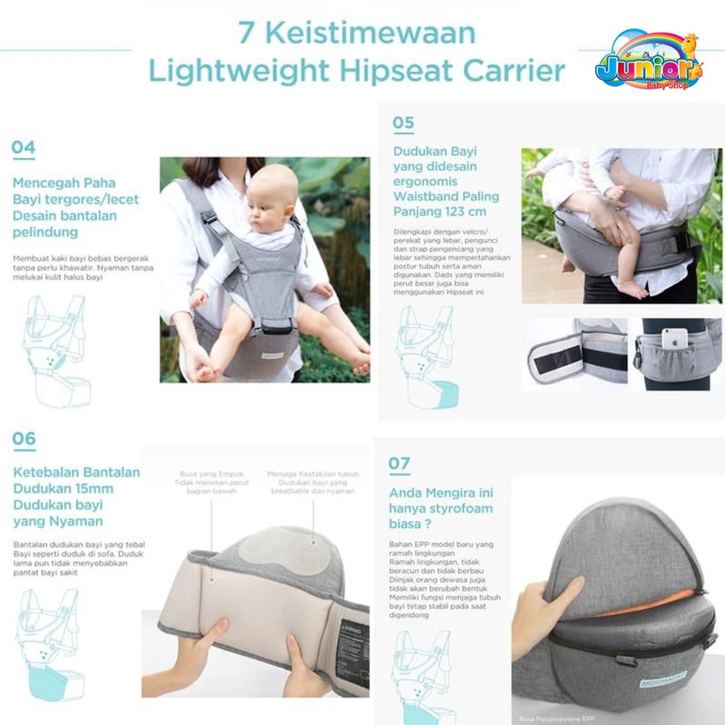 Mooimom Lightweight Hipseat Carrier