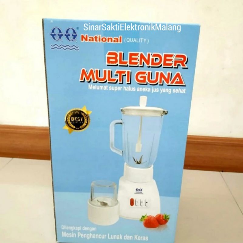 Blender National Nasional Omega Kaca 2 in 1 Gelas Bumbu Chopper Murah Qq Beling Malang