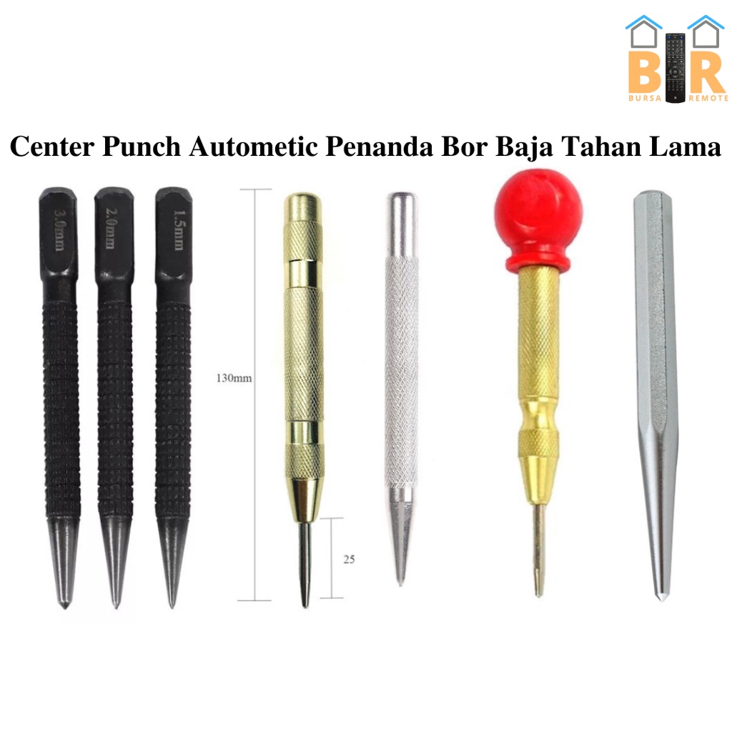 Penanda Titik Mata Bor Automatic Center Punch Hammer Drill Bit Dll