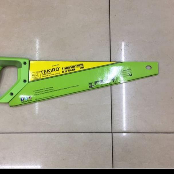 tekiro gergaji kayu 2 mata 18 in - gergaji potong tekiro