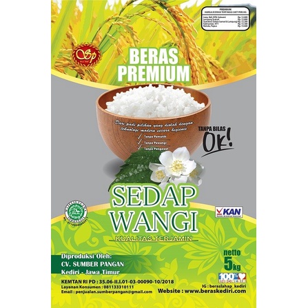 

BERAS SEDAP WANGI 5kg PREMIUM