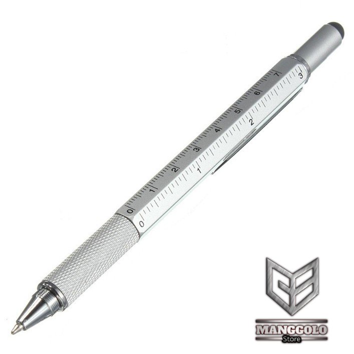 

Taffware Pena Multifungsi Plastik Stylus + Penggaris + Level + Obeng - 9625