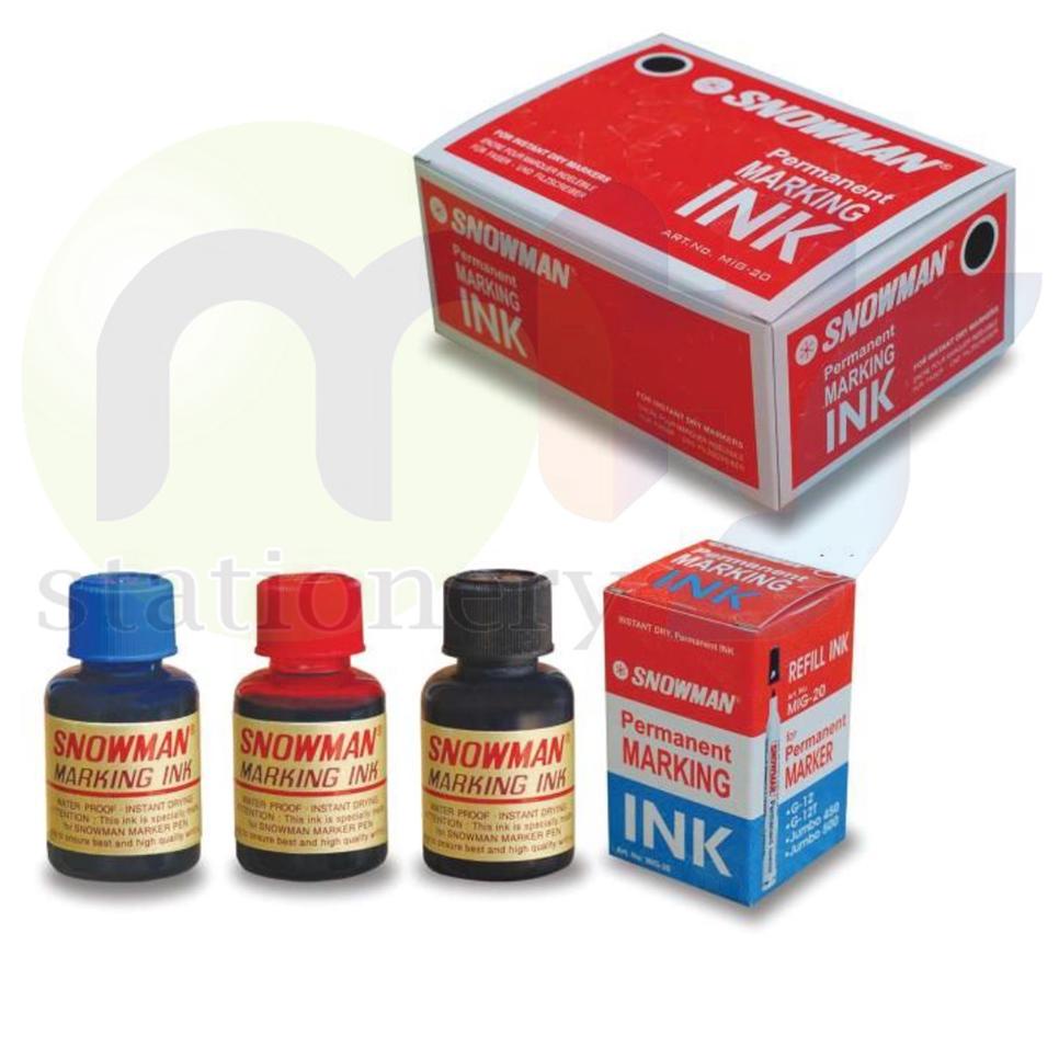 

✈ Refill Tinta Spidol Permanen Snowman MIG - 20 / A-MIG-20 ㊝