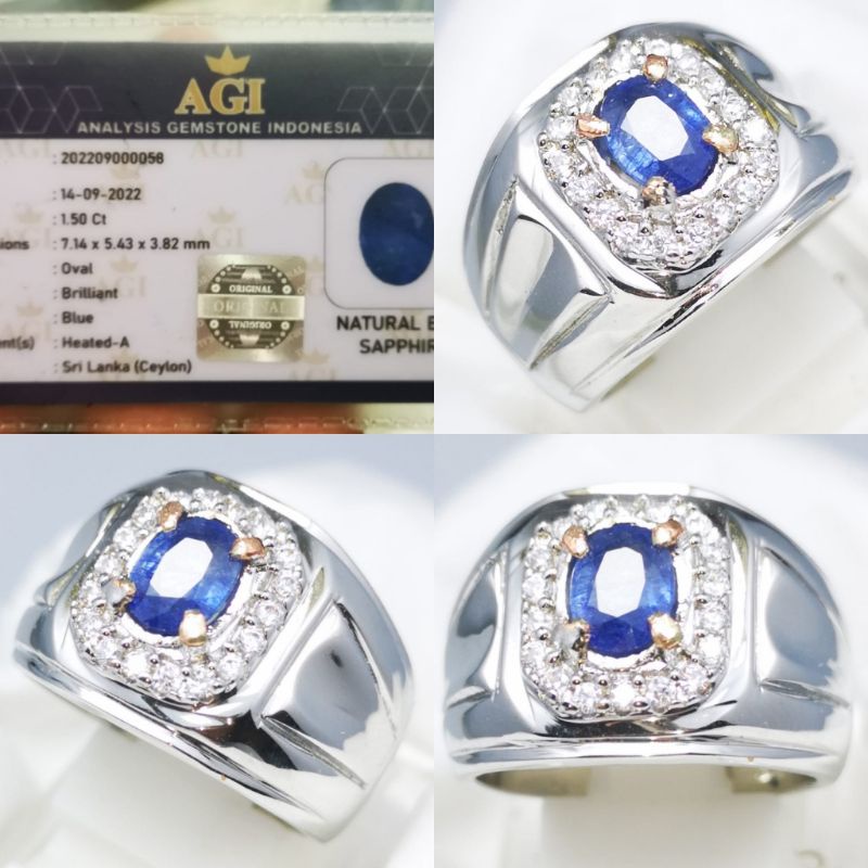 NATURAL BLUE SAPPHIRE TOP QUALITY PLUS SERTIFIKAT/MEMO