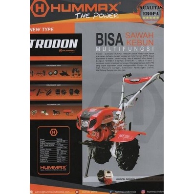 Hummax Cultivator Trodon Mesin Bajak Sawah Basah Kering Multifungsi