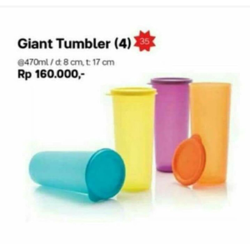 Giant tumbler 470ml gelas tupperware