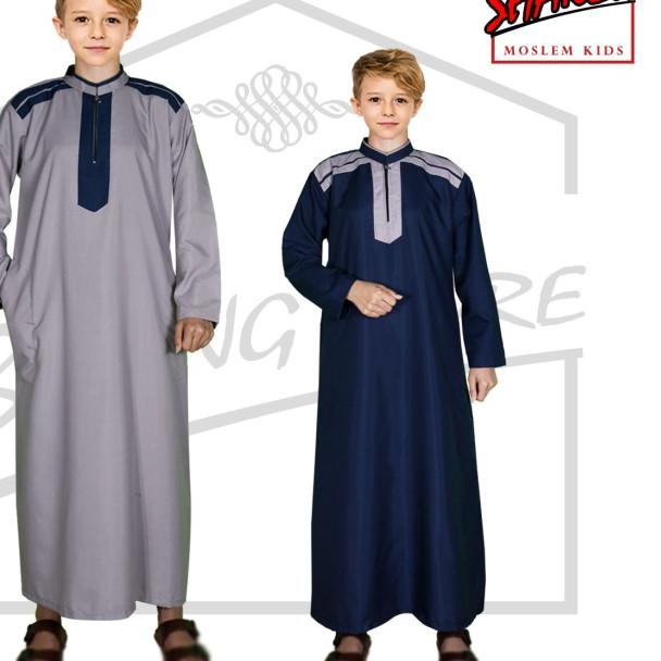 baju gamis anak laki laki / jubah anak laki laki - Putih, 2