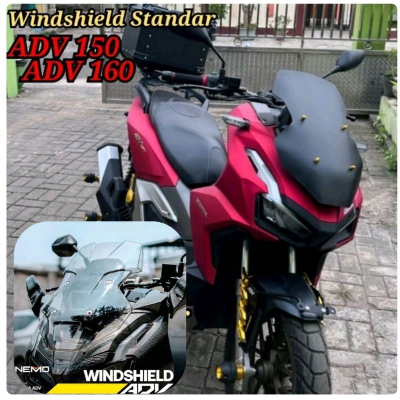 Jual Visor Windshield Honda ADV 150 ADV 160 model Standar Ori Original