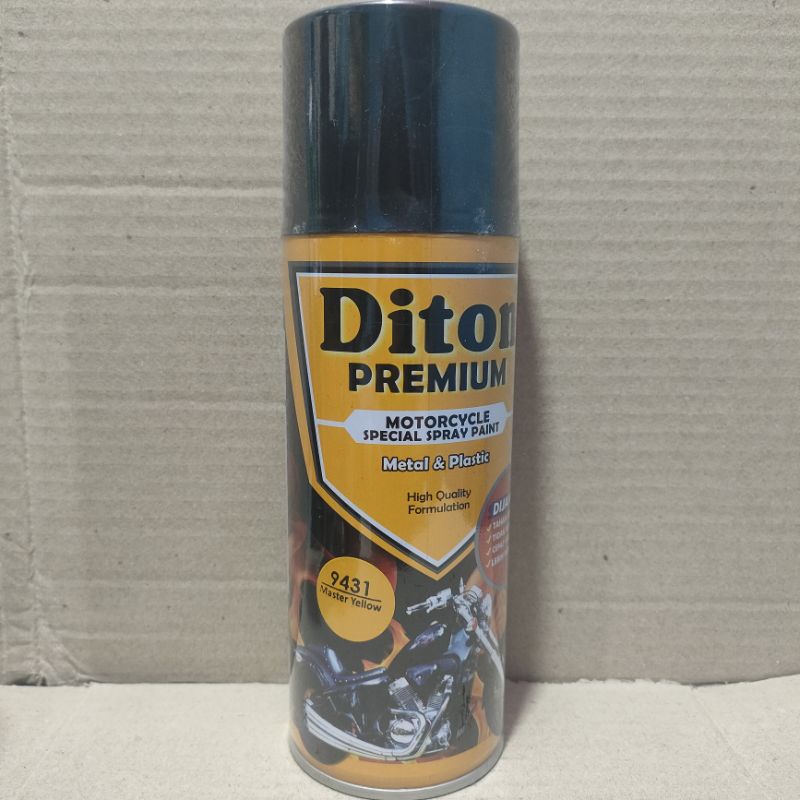 Pilok Cat Diton Premium Paket Lengkap 3 Kaleng Master Yellow Kuning Tua 9431Primer Grey Epoxy 9120 Clear Glossy 9128 400cc Pilox Paketan Cat Semprot Special Spray Paint