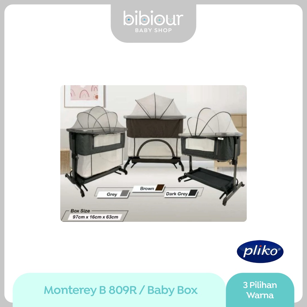 Pliko Monterey B 809R / Side Bed Bassinet Baby Box Ranjang Tidur Bayi