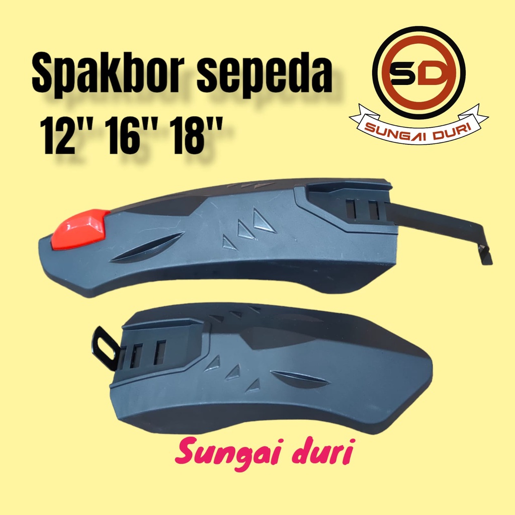 spakbor sepeda anak 12 16 18 inch lampu led