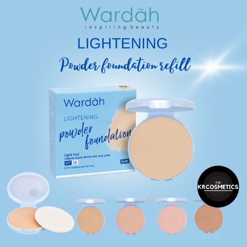 Wardah Lightening Powder Foundation Light Feel refill 12 gr