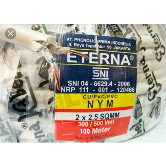 Kabel Eterna Nym 2X2.5 100Meter Cod