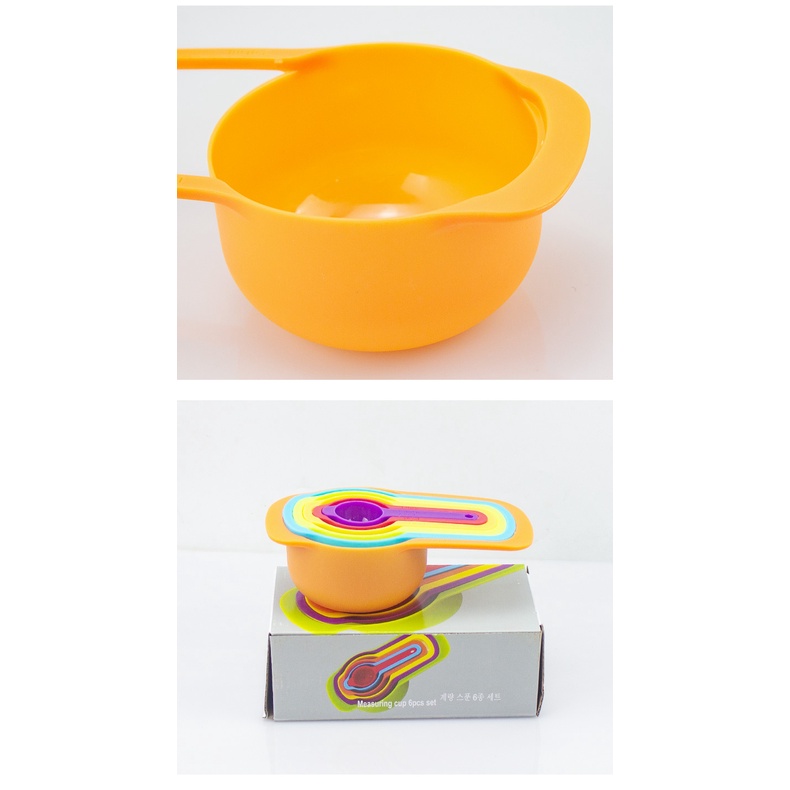 Sendok Takar Set 6 Pcs Warna Warni HL SETAK 60