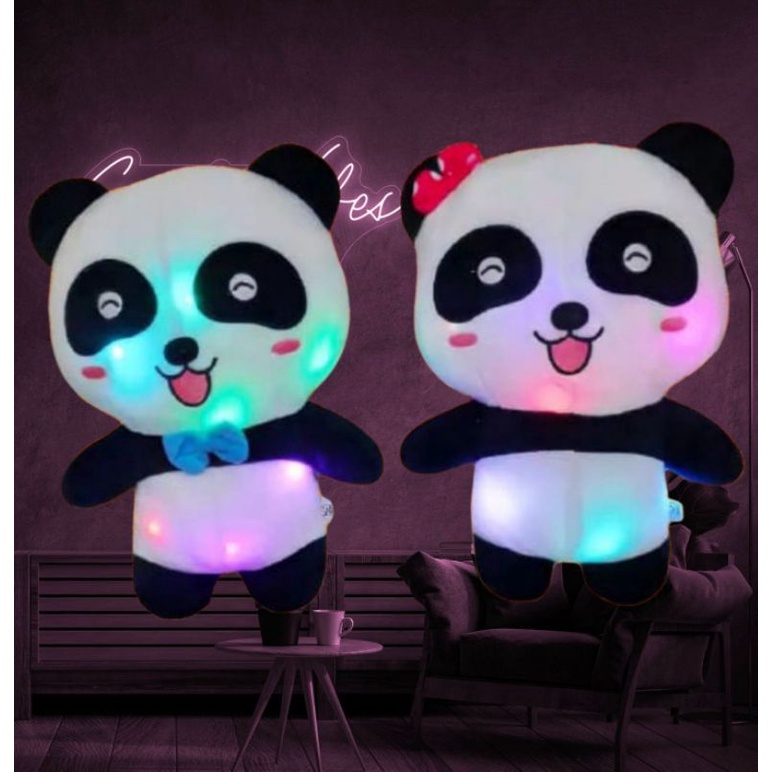 Jual BONEKA BABY BUS BONEKA PANDA LED UKURAN 35CM BAHAN YELVO