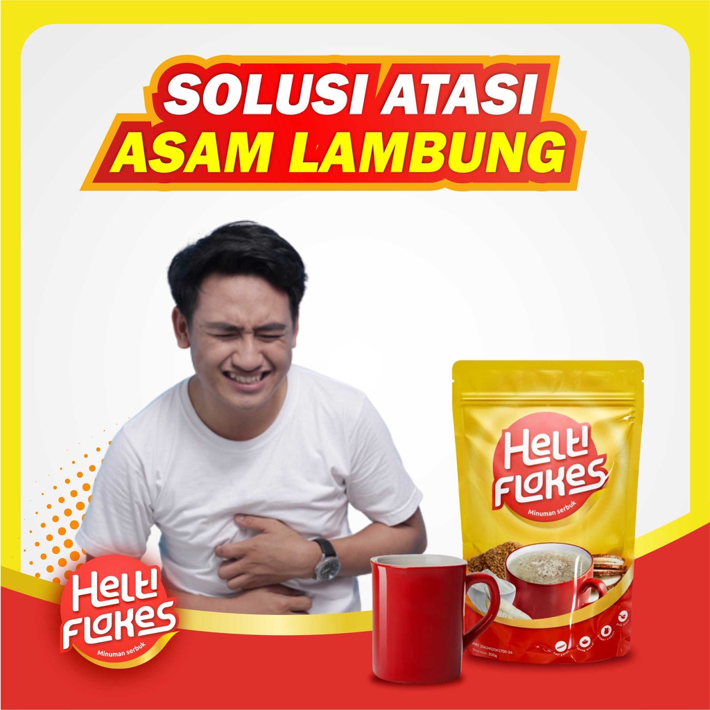 

HELTIFLAKES SEREAL UMBI GARUT UNTUK PENDERITA ASAM LAMBUNG ORGANIK, 100% ORI BPOM