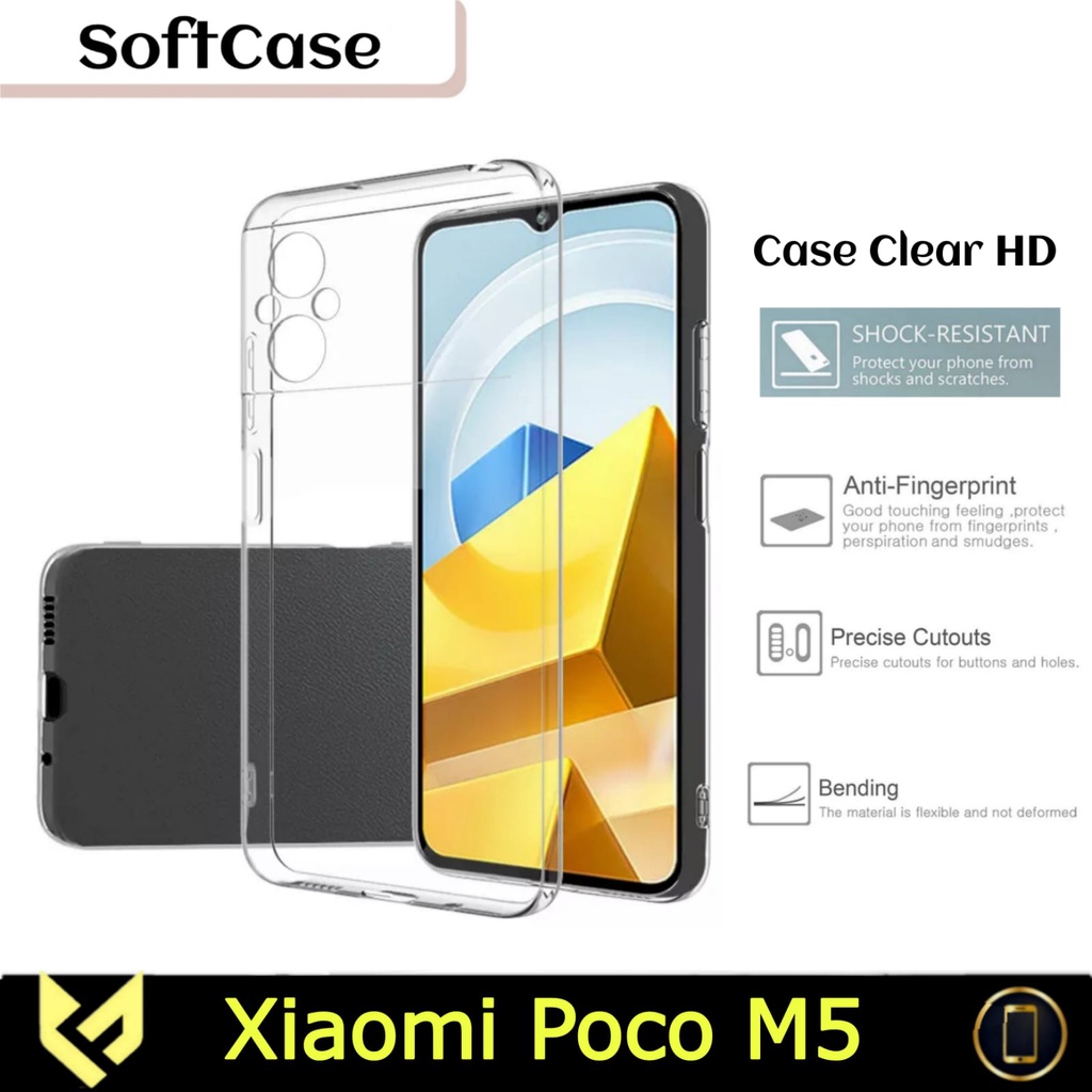 New Soft Case XIAOMI POCO M5 Case AirBag Clear Antikrek Premium High Quality Casing Handphone | POCO M5
