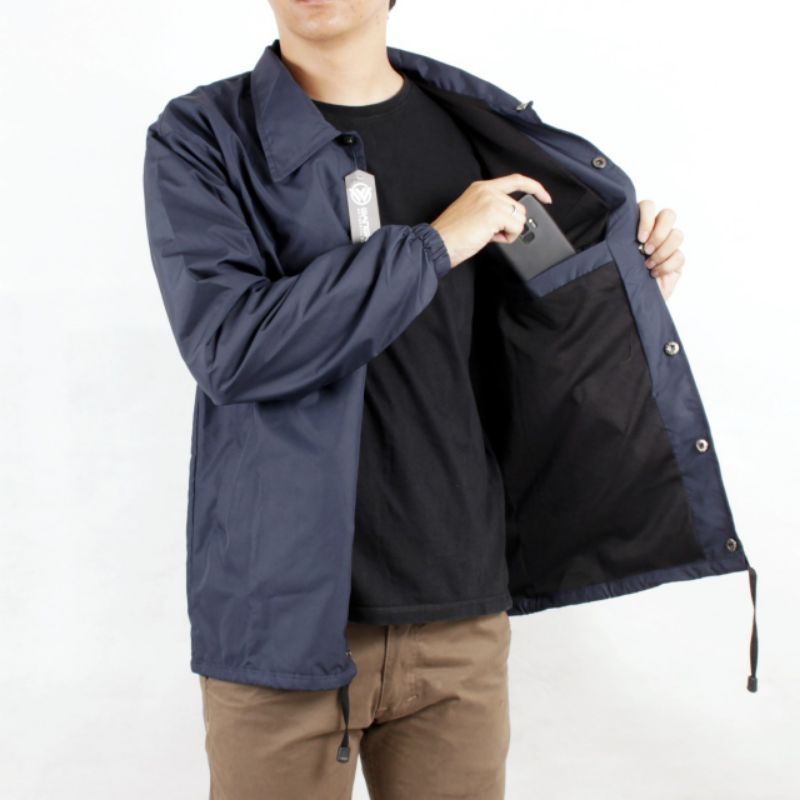 [WANGKER'S Original] Jaket Pria Coach Polos Simple