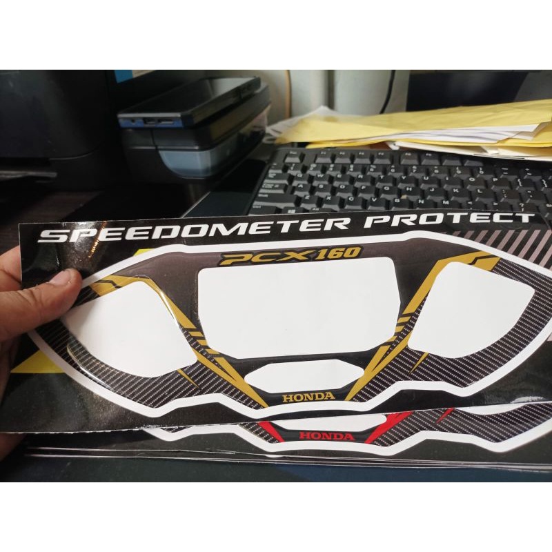 Stiker resin timbul speedometer pcx 160 stcker carbon pcx new