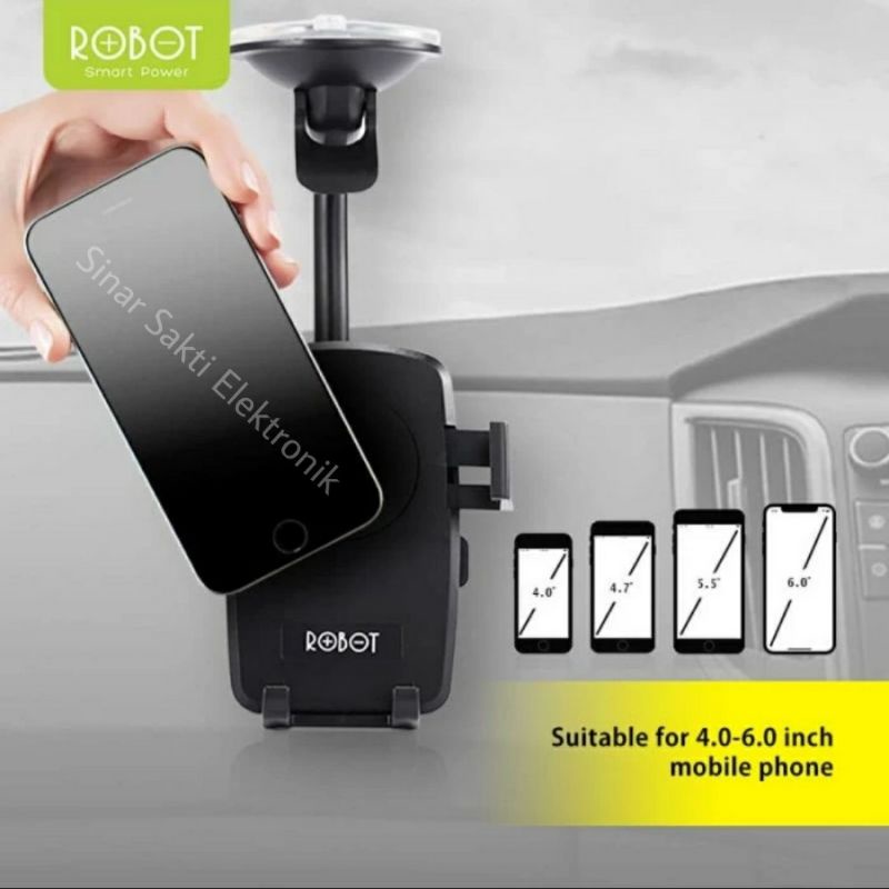 Robot RT-CH06 Car Phone Holder Mobil Tatakan Tempat Dudukan HP di Dashboard Mobil Murah