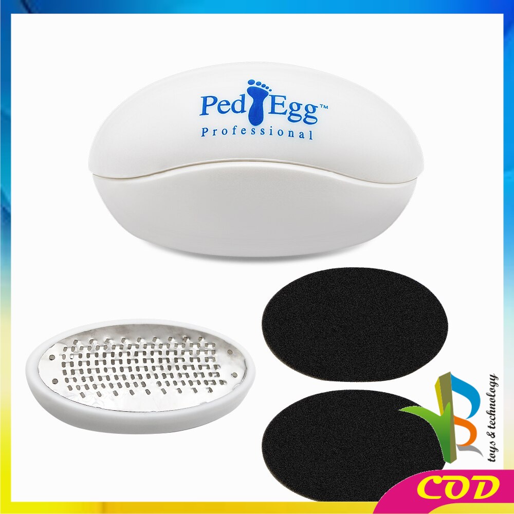 RB-C645 Ped Egg Penghalus Tumit Kaki Portabel Alat Pedicure / Gosok Pembersih Kapalan Kulit Mati / Alat Penghilang Kulit Kasar Telapak Kaki