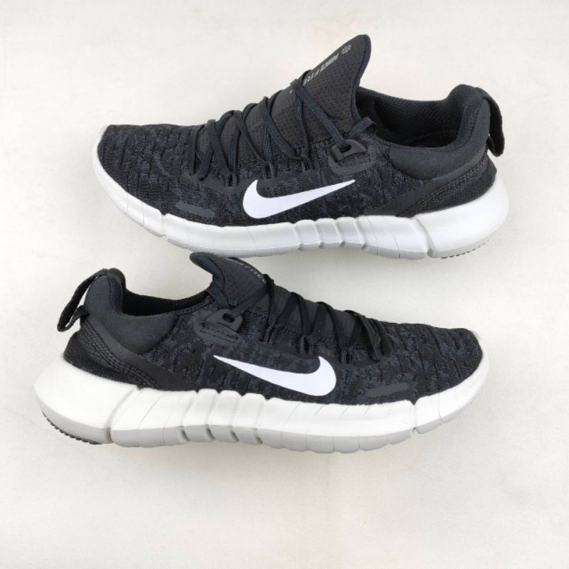 Sepatu Running Nike Free Rn 5.0 Black White Unisex