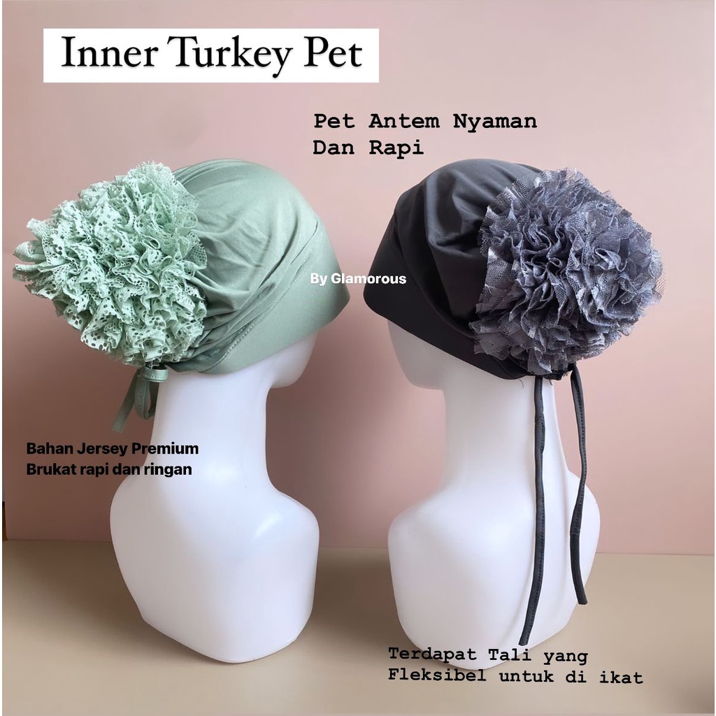 (COD) Inner Turki  pad/ ciput turki tali premium / cepol turki pet by glamour