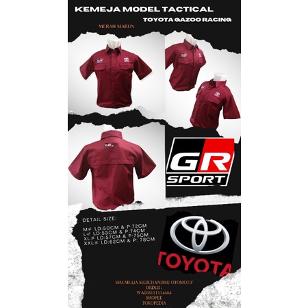 KEMEJA TOYOTA TACTICAL GR