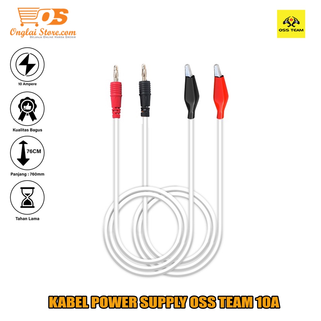 Jual Kabel Power Supply Oss Team A Kabel Catu Daya Ampere Original Shopee Indonesia