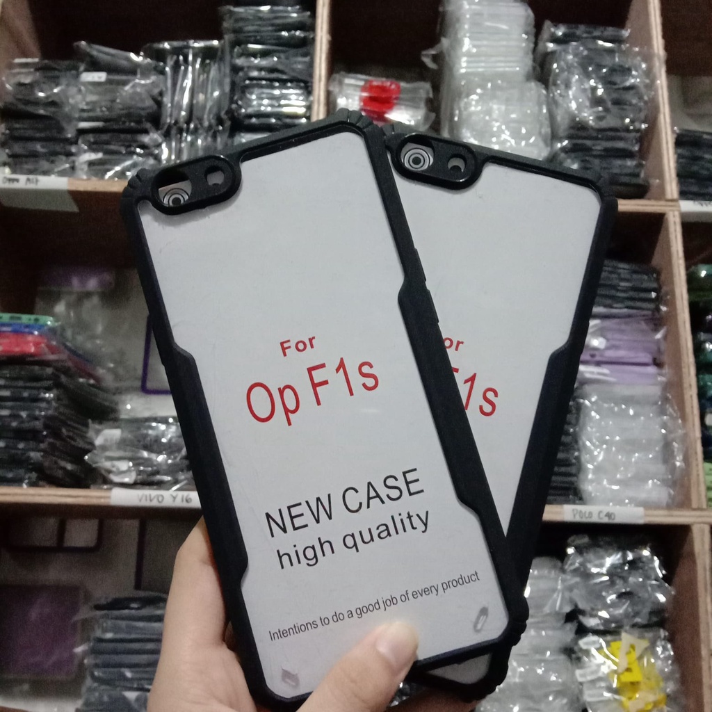 Case Oppo F1s Case Fusion Shockproof Armor Slim Transparan