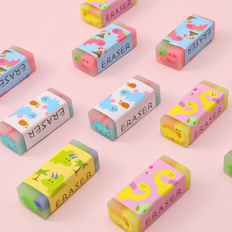 

[GF] Penghapus Pensil Kartun Little Dino Lucu Eraser Learning