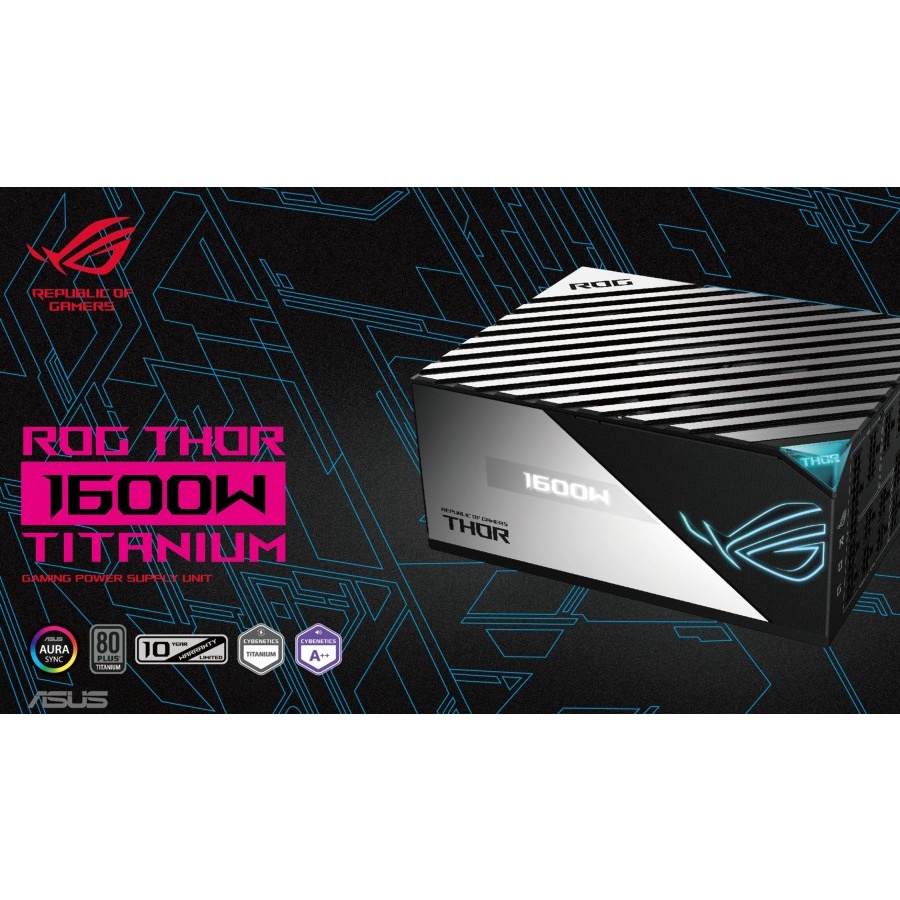 ASUS ROG THOR 1600T - Power Supply 1600W 80+ Titanium Fully Modular