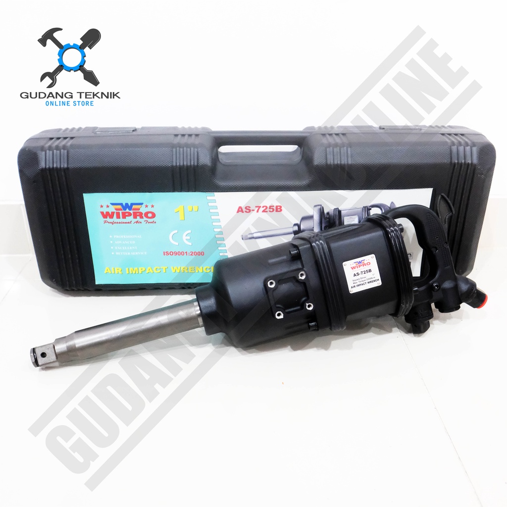 Wipro As-725B / Air Impact Wrench 1 inch AS 725B / Alat Buka Baut Roda Truck - Alat Buka Baut Angin AS925 925