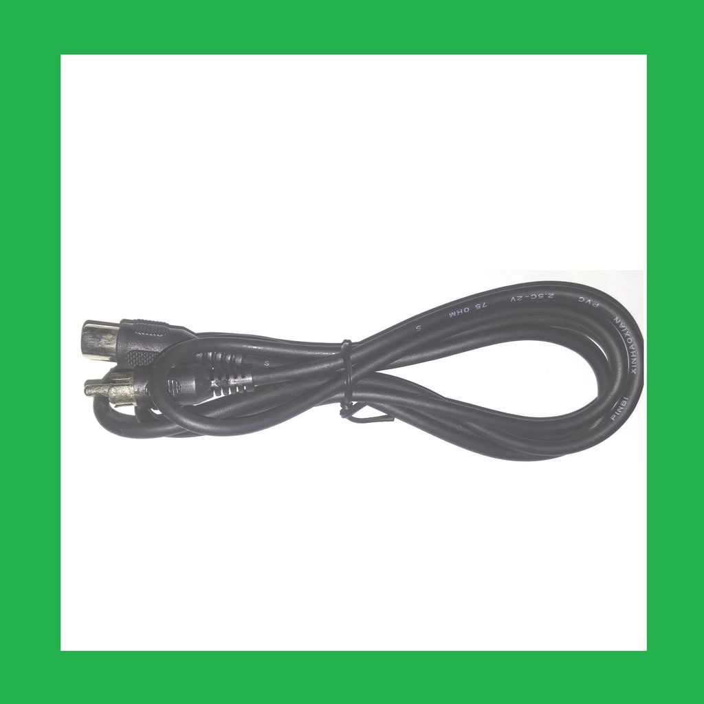 kabel Jack TV RF male ke RCA jack 120 cm