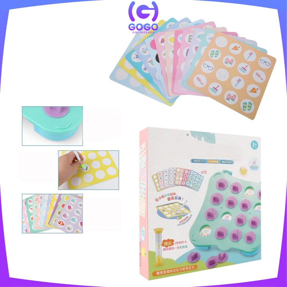 GOGO-M165 M166 M170 Mainan Edukasi Anak Puzzle Game Balok Susun / Memory Game Anak Melatih Daya Ingat