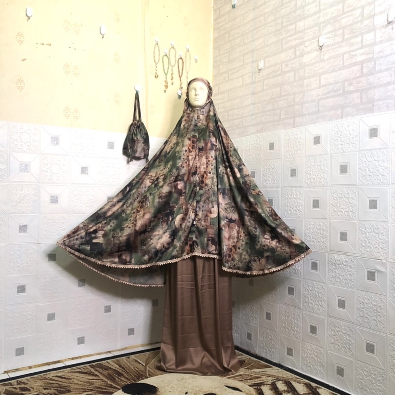 Mukena Armani Silk Motif
