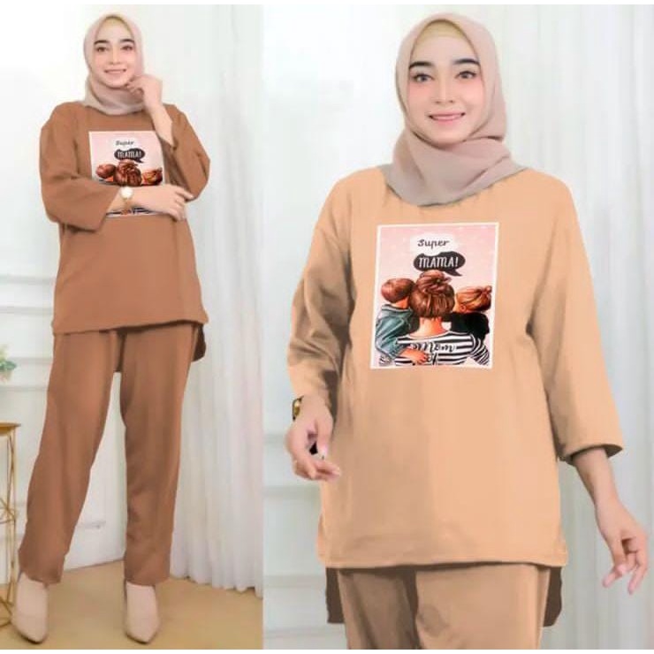 ONE SET OVERSIZE SUPER MAMA / SETELAN OVERSIZE SUPER MAMA