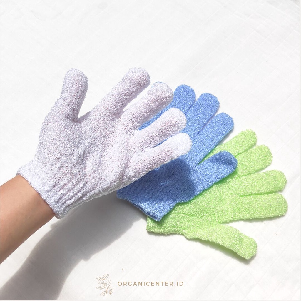 Sarung Tangan Mandi Exfoliating Glove Body Glove Scrub Bath Gloves Pembersih Daki Badan Body Scrubber Nylon The Body Shop Magic