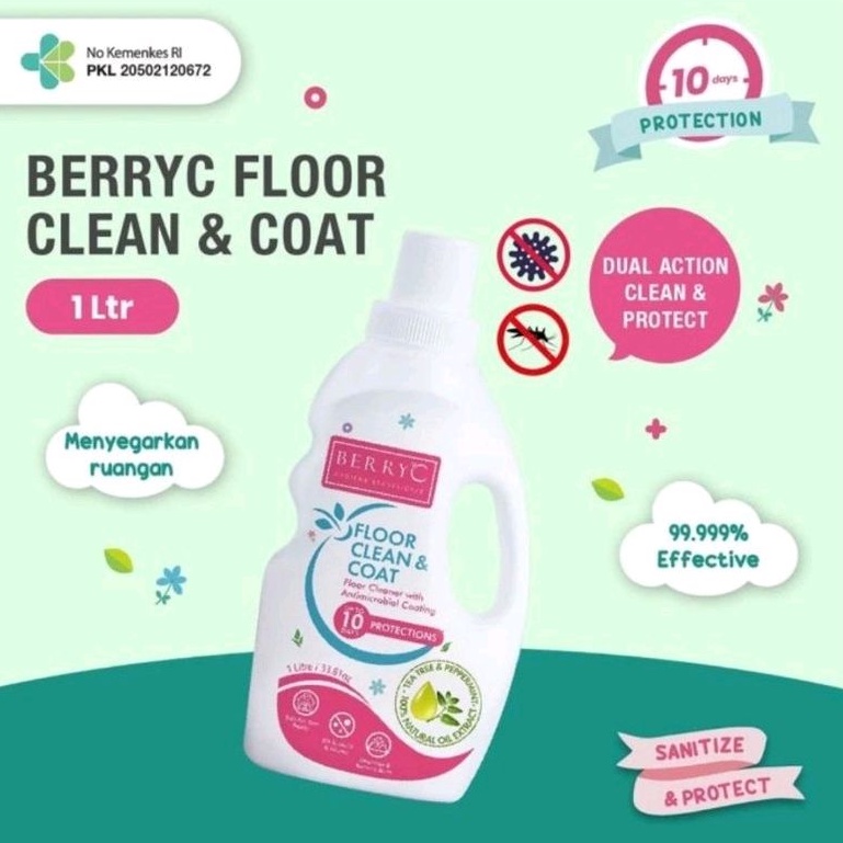 BerryC Floor Cleaner &amp; Coat - Pembersih Lantai 1 Liter