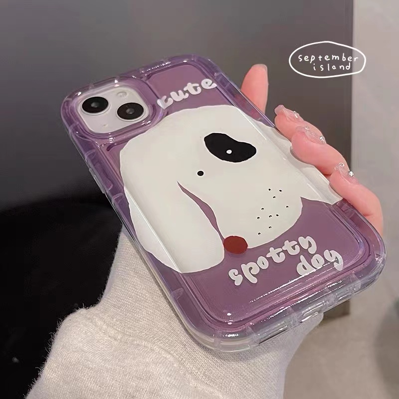 Soft Case TPU Silikon Transparan Motif Anjing Lucu Untuk IPhone 14 13 11 12 Pro XS Max XR X 8 7 6S Plus