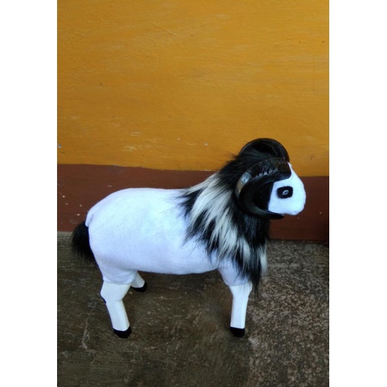 GARUT BANGKIT STORE 2pcs LEBIH MURAH BONEKA DOMBA JANTAN SEDANG DIADU KHAS GARUT, SOUVENIR BONEKA DO